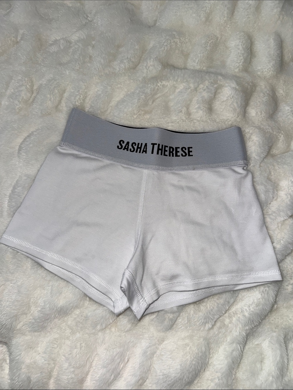 Sasha Therese Branded Sleep Shorts